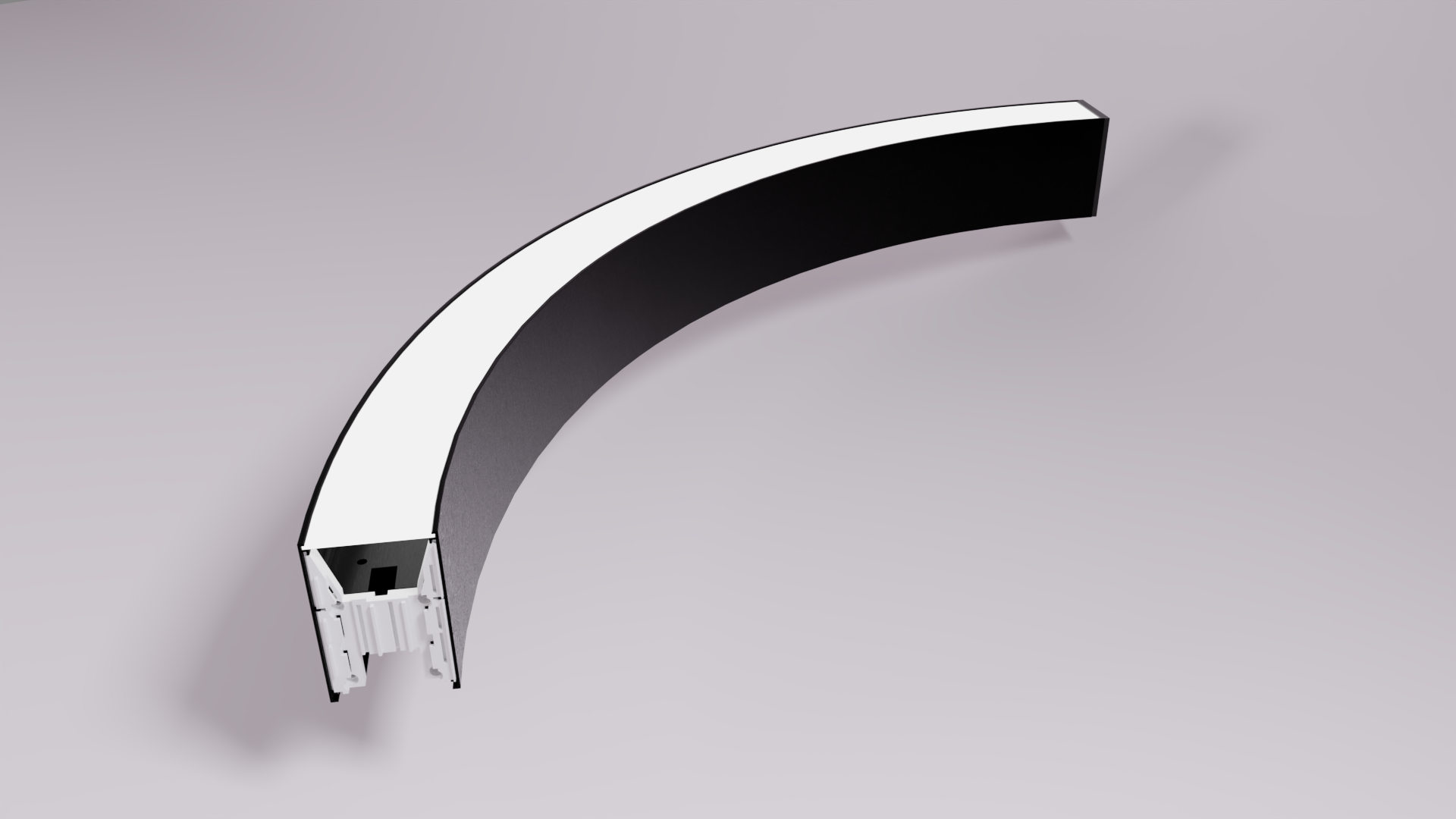 Curved light module